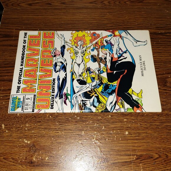 Official Handbook of Marvel Universe Deluxe #9 Molecule Man to Owl - Picture 3 of 3